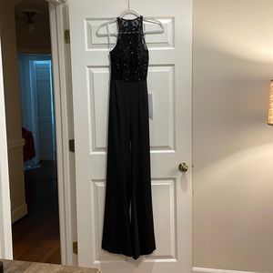 Brand new with tags Rachel Allen Black floor length pantsuit